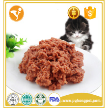 OEM factory sales tasty snack beef flavor canned cat food